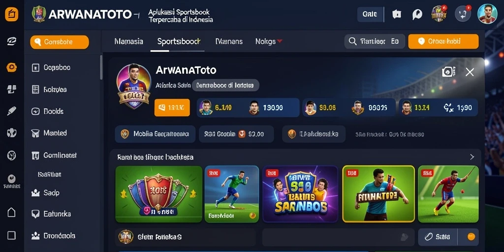 Tampilan gameplay ARWANATOTO dengan antarmuka yang intuitif.