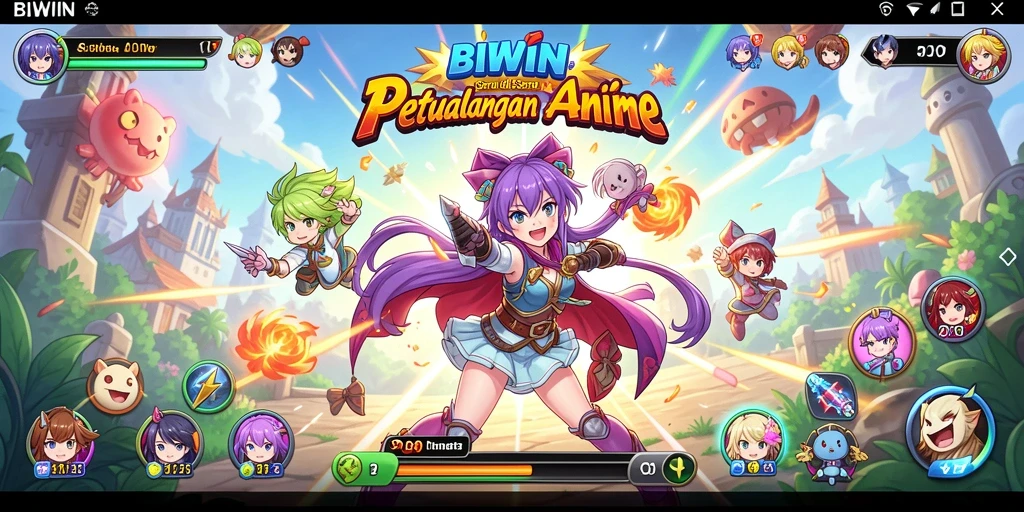 Tangkapan layar menampilkan aksi seru dalam gameplay Anime.