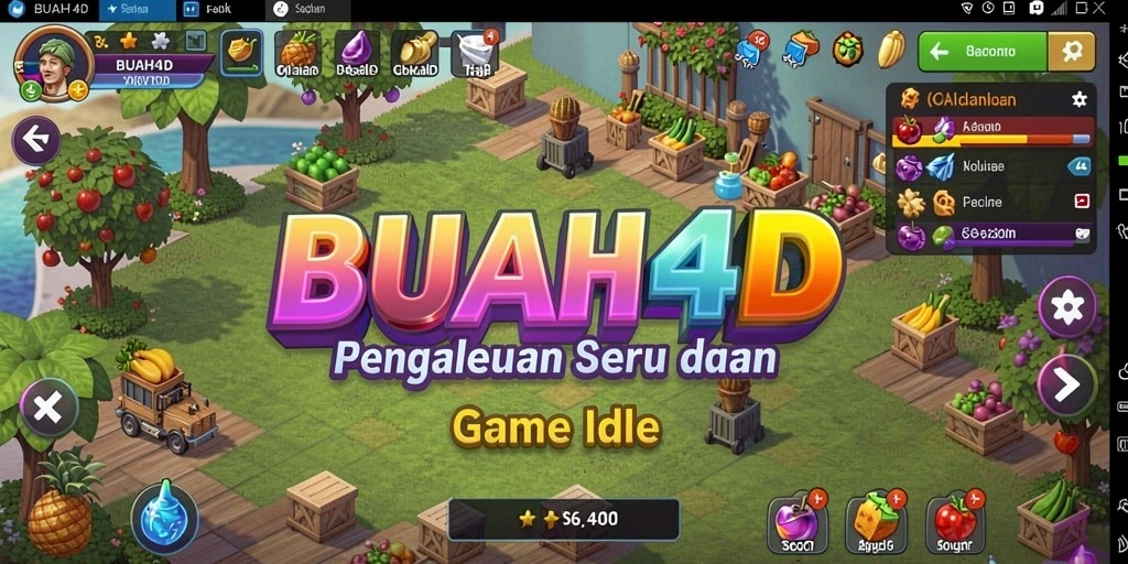 Tampilan gameplay BUAH4D yang menenangkan dan menarik.
