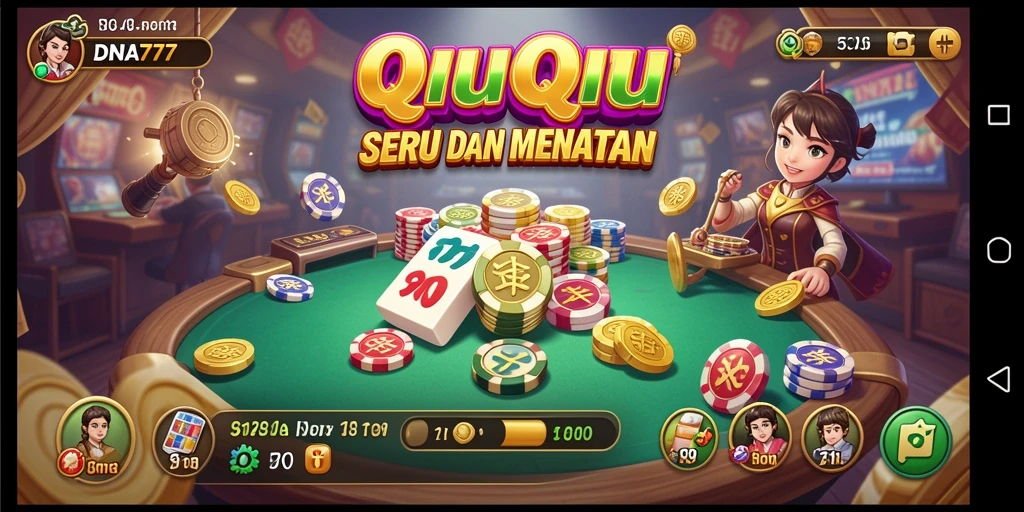 Gameplay QiuQiu yang seru dan penuh strategi.