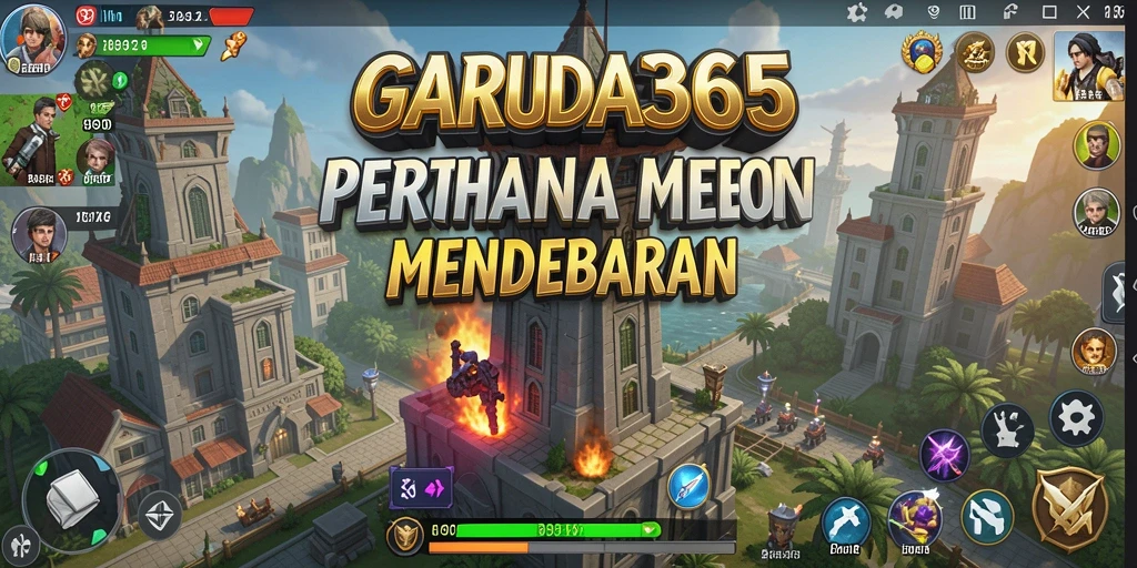 Tampilan gameplay GARUDA365 yang menegangkan dalam Tower Defense.