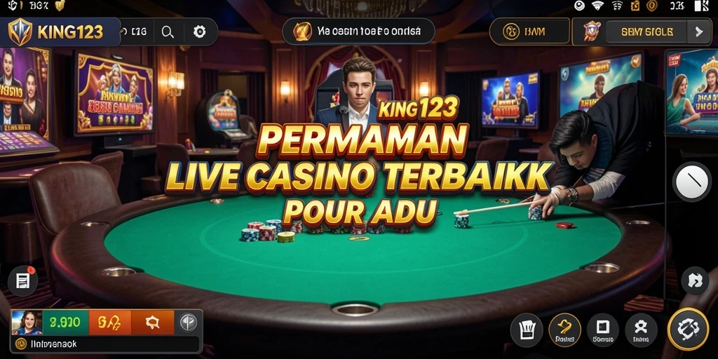 Tampilan gameplay KING123 yang menarik dan mendebarkan di Live Casino.