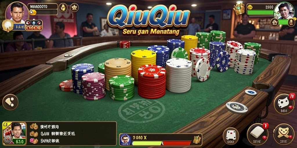 Screenshot utama menampilkan gameplay QiuQiu yang seru.