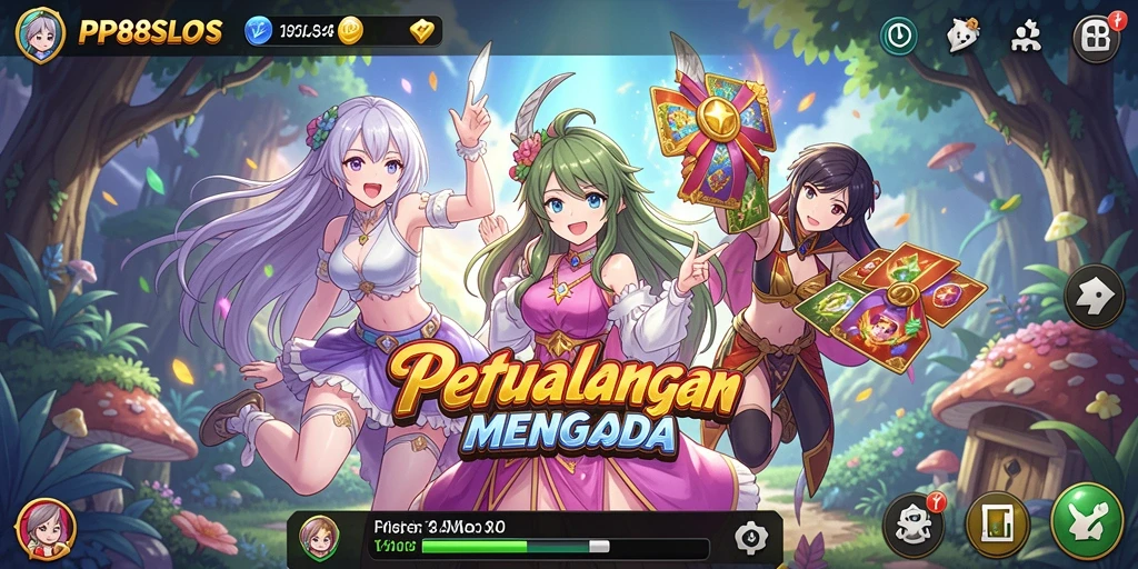 Tampilan menawan dari gameplay <strong>PP88SLOTS</strong> yang membawa karakter Anime hidup.