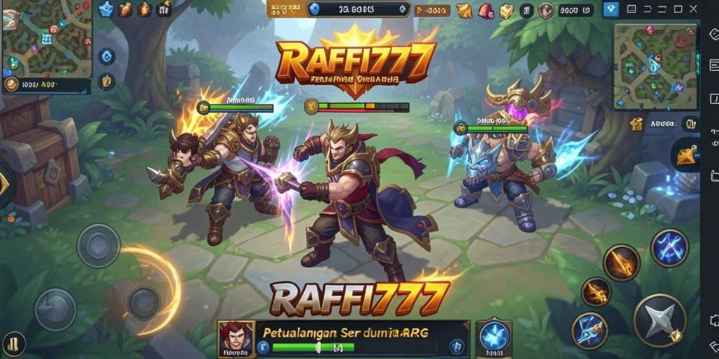 Tampilan screenshot utama RAFFI777 yang menunjukkan aksi gameplay menarik.
