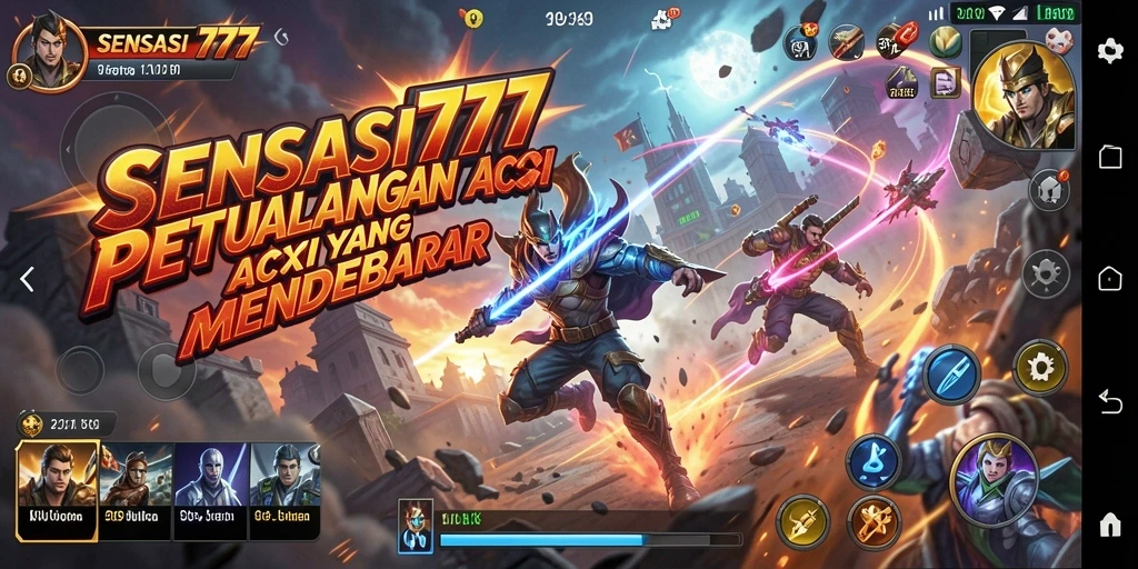 Tangkapan layar utama dari gameplay SENSASI777 yang penuh aksi dan seru.