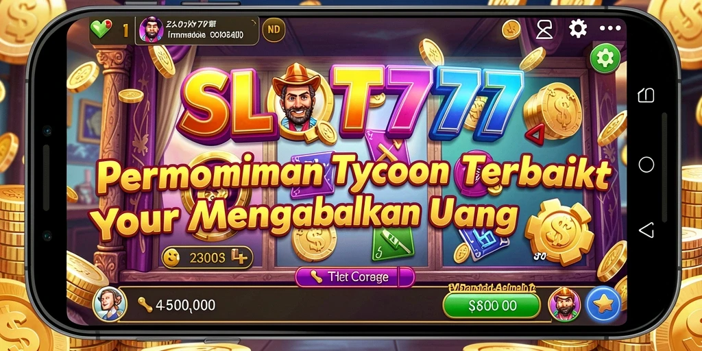 Screenshot gameplay SLOT777 menampilkan bisnis slot yang berkembang.